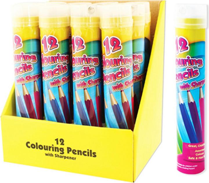 Produktbild Tallon FarbstiftSet 12 Stück mit Spitzer (Bunt, 12 x)