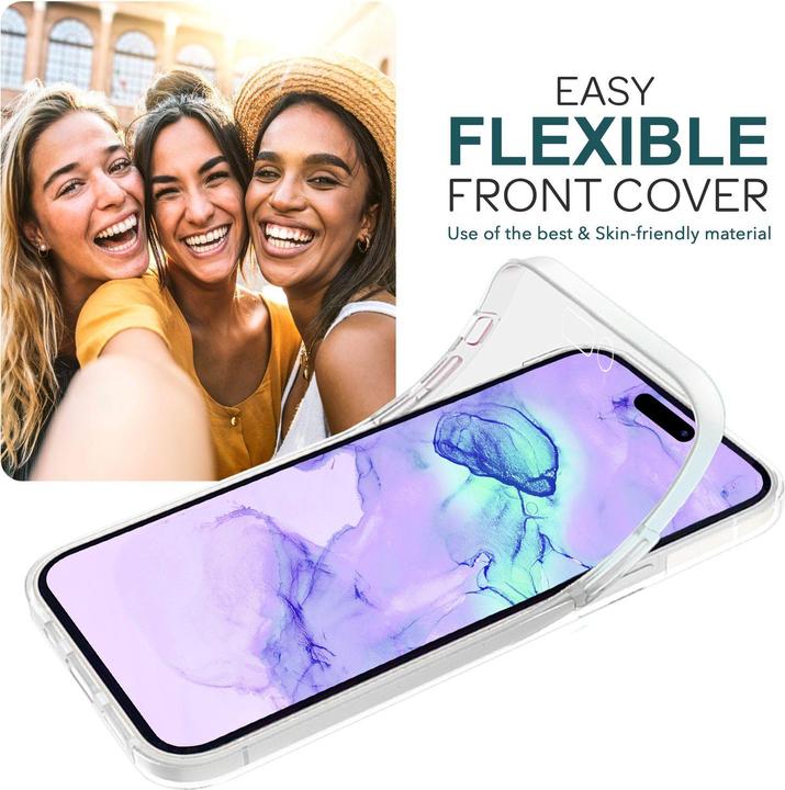 Actual product image Nalia Clear 360 degree cover (Apple iPhone 15)