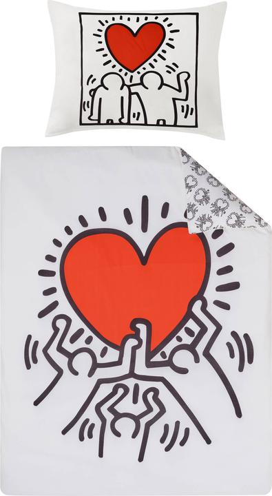 Image du produit Keith Haring Love (Set de linge de lit, 65 x 100 cm, 160 x 210 cm)