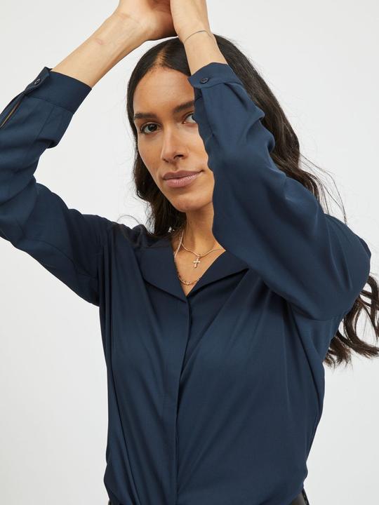 Actual product image Vila High Low Split Collar Shirt (XXL)