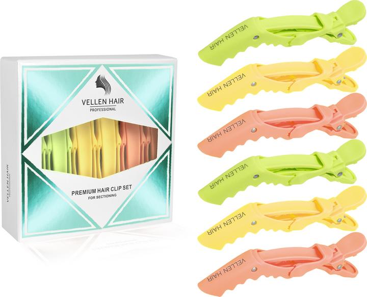 Actual product image Vellen Hair Aligator hair clips set of 6 (6 pcs.)