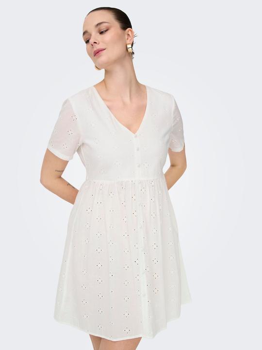 Produktbild JdY Normal geschnitten V-Ausschnitt Voluminöser Armschnitt Midikleid Kleid (XS)