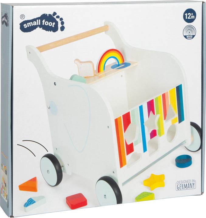 Actual product image small foot Baby walker toy box elephant