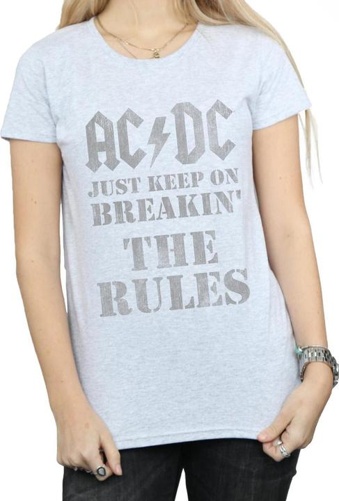 Produktbild AC/DC WomensLadies Just Keep On Breaking The Rules TShirt aus Baumwolle (XL)