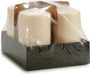 Actual product image Acorde 15cm wide cream taco candle (4 pcs.)