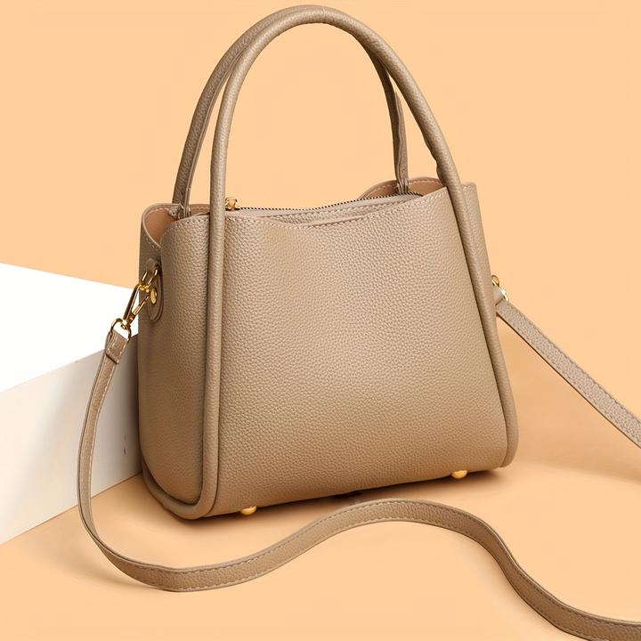 Produktbild Only-Bags.Store Chic Solid Color Bucket Bag - Vielseitige Crossbody & Schulter Handtasche mit verstellbarem Riemen