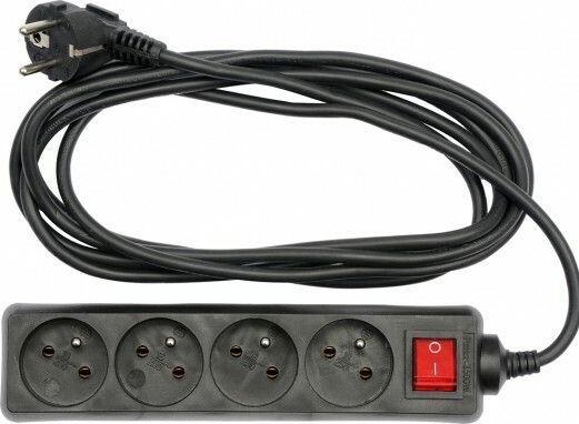 Image du produit Toya Rallonge de 1,5 m Interrupteur 4 prises de courant (1.50 m, PECO 7/5)