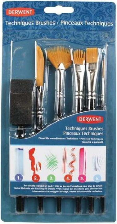 Image du produit Derwent Techniques Brush Set, 6 pc