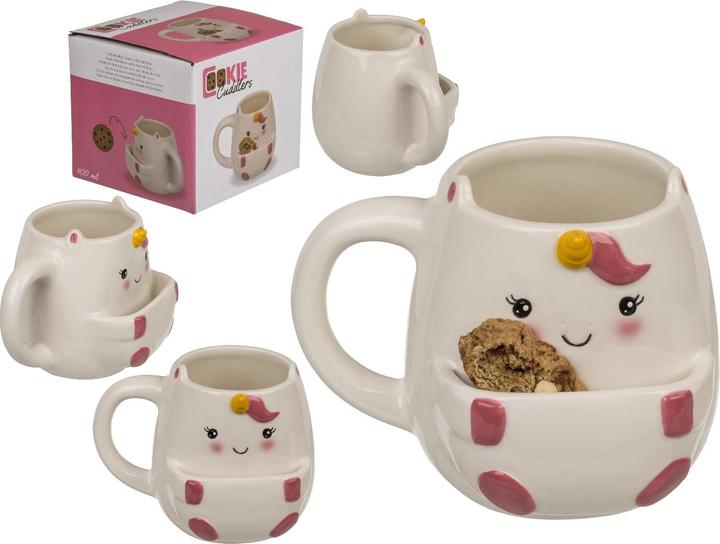 Immagine prodotto Ootb Bicchiere in ceramica con scomparto per biscotti (450 ml)