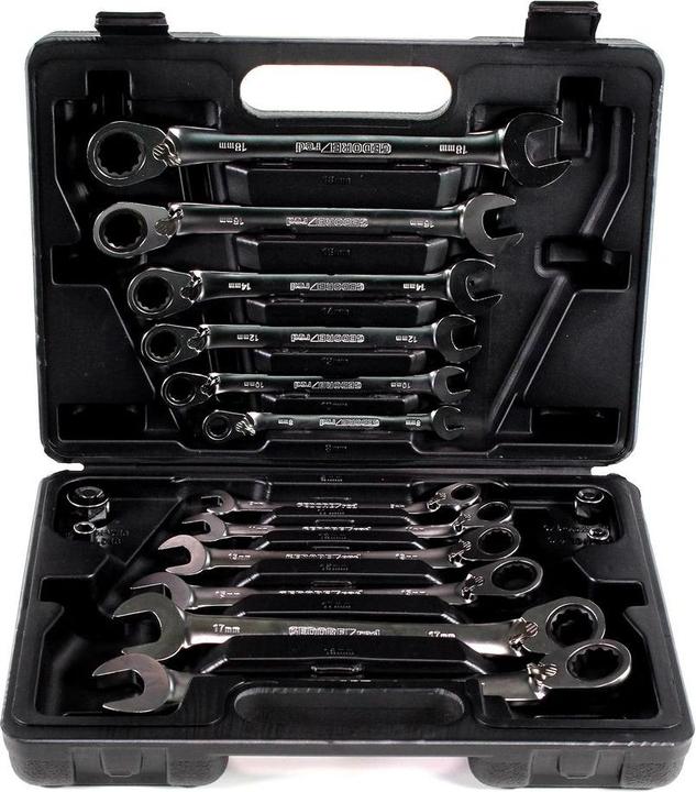 Productafbeelding Gedore Combinatie ratelsleutelset (19 mm, 8 mm, 10 mm, 14 mm, 18 mm, 11 mm, 12 mm, 17 mm, 15 mm, 13 mm, 9 mm, 16 mm)