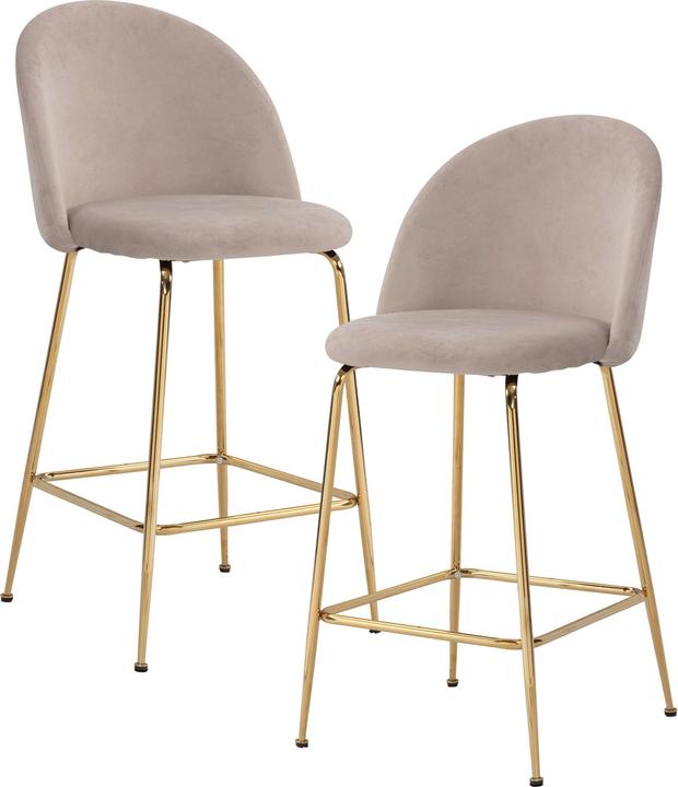FineBuy Bar stool set of 2