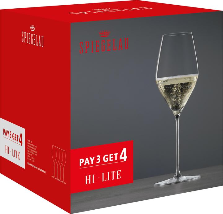Produktbild Spiegelau Flute Hi-Lite 34,7cl, 4er-Pack (35 cl, 4 Gläser)