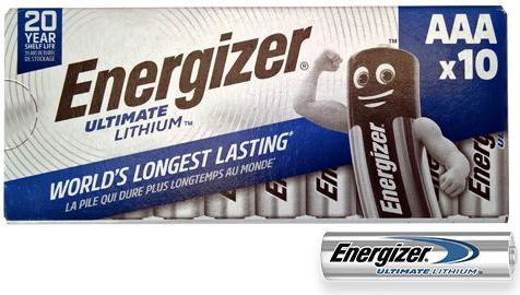 Produktbild Energizer Ultimate Lithium Micro (10 Stk., AAA, 1250 mAh)