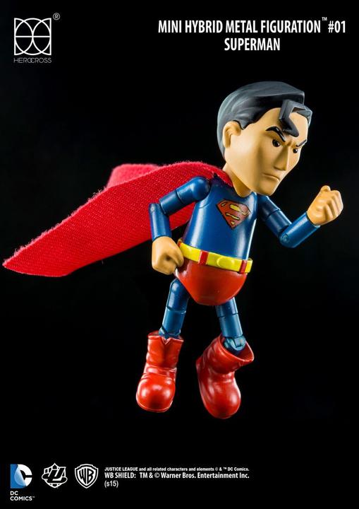 Produktbild Herocross Justice League “Superman” Mini Hybrid Metal Actionfigur
