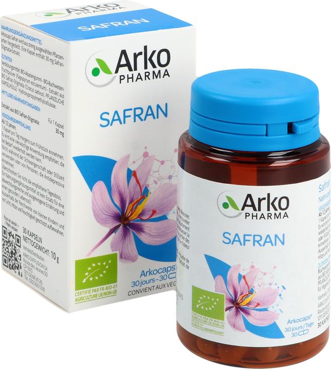 Actual product image Arkopharma Arkocaps Bio Safran Kapseln (30 Piece, Capsules, 30 g)