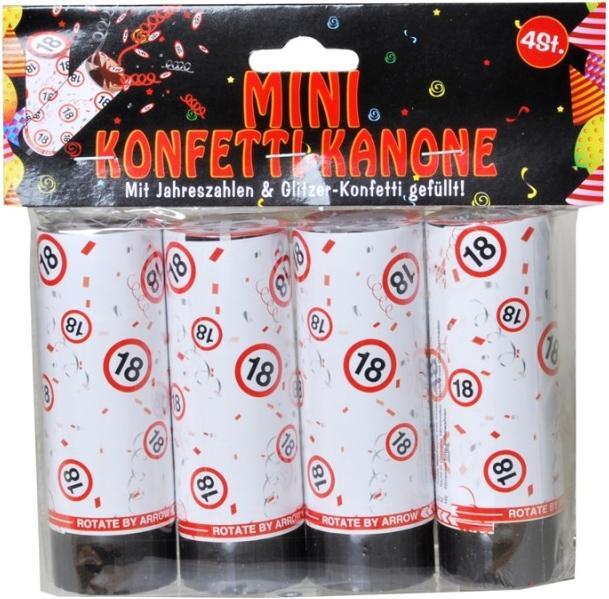 Immagine prodotto UdoS Mini cannone di coriandoli per un 18° compleanno