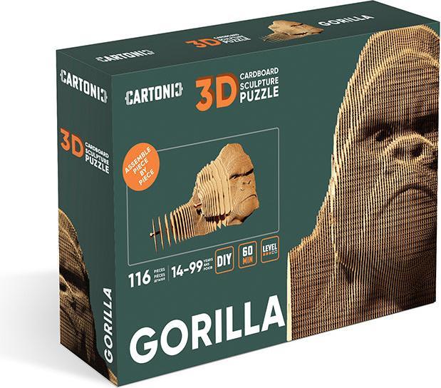 Cartonic Gorille - modèle 3D en carton