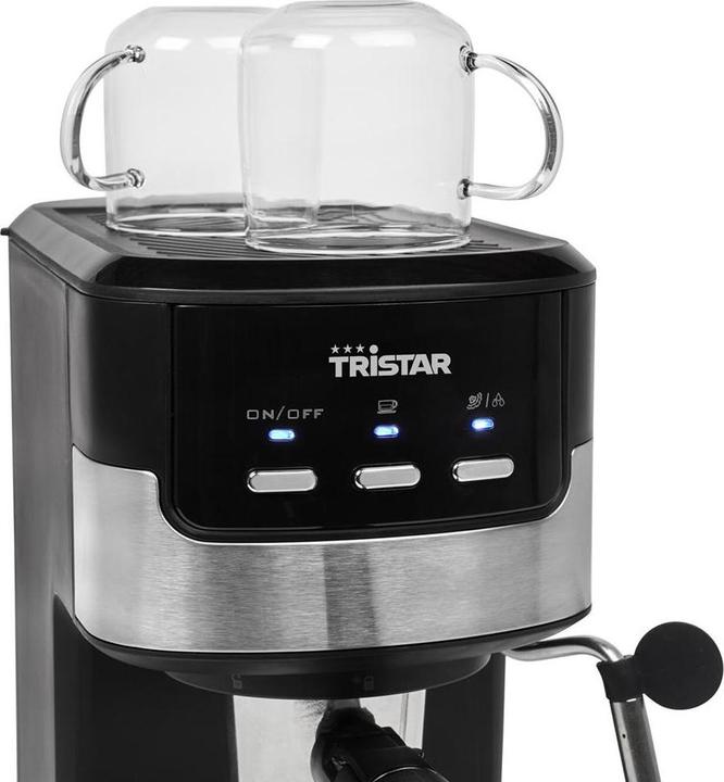 Produktbild Tristar CM-2278 Espressomaschine mit Siebträger Schwarz, Edelstahl 1100W