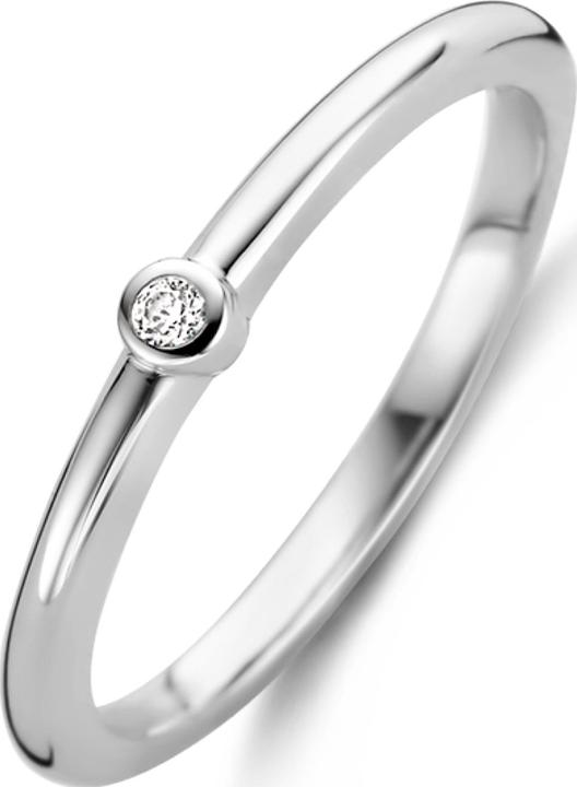 Produktbild Ti Sento Milano Ring mit Zirkonia 12249ZI (56, 925 Silber)