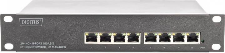 Produktbild Digitus 10 Zoll 8-Port Gigabit Ethernet Switch, L2+ Managed (8 Ports)