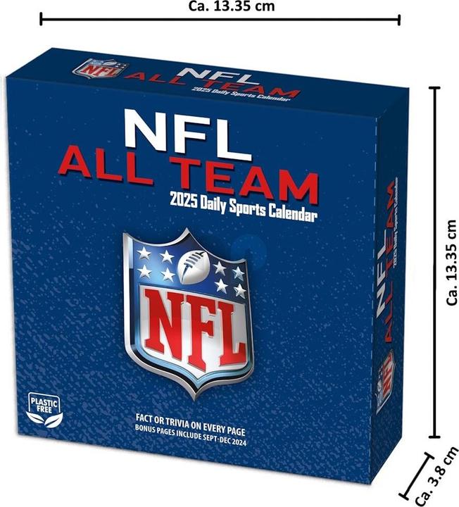 Actual product image NFL - All Team - Desk Calendar 2025 (Italian, Spanish, English, French, German)