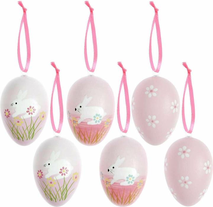 Rico Design Eier Set, Rosa, 6 Stück (6 x)