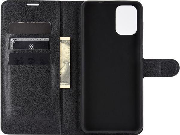 Actual product image MU Classic Litchi Leather Bookcover Series (Motorola Moto G9 Plus)
