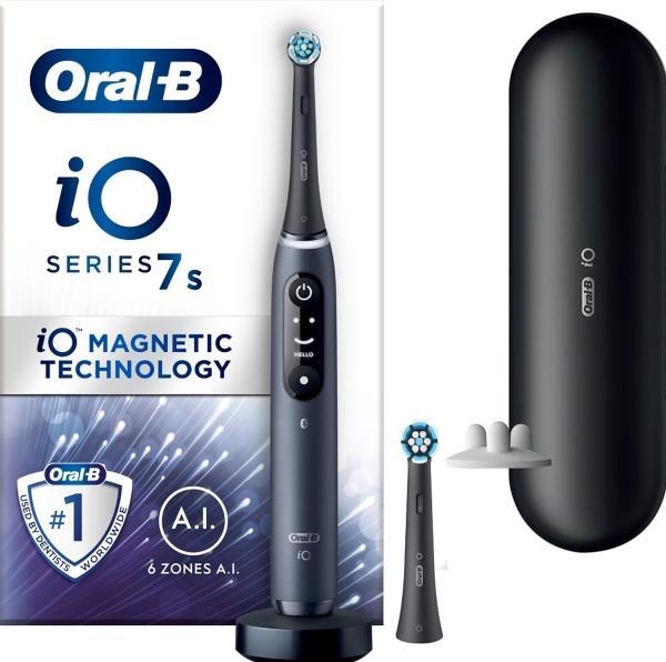 Produktbild Oral-B iO Series 7s Elektrische Zahnbürste, schwarz (Oszillierende Zahnbürste)