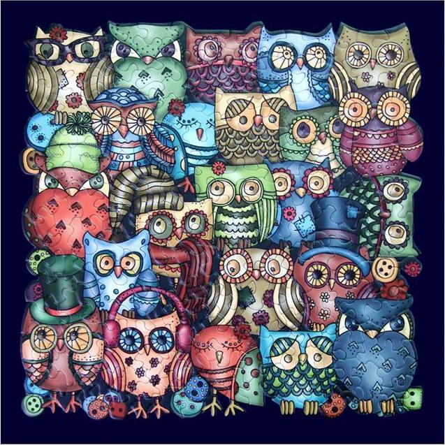 Actual product image Curiosi Puzzle Palapeli "Owls" - 211p (211 pieces)