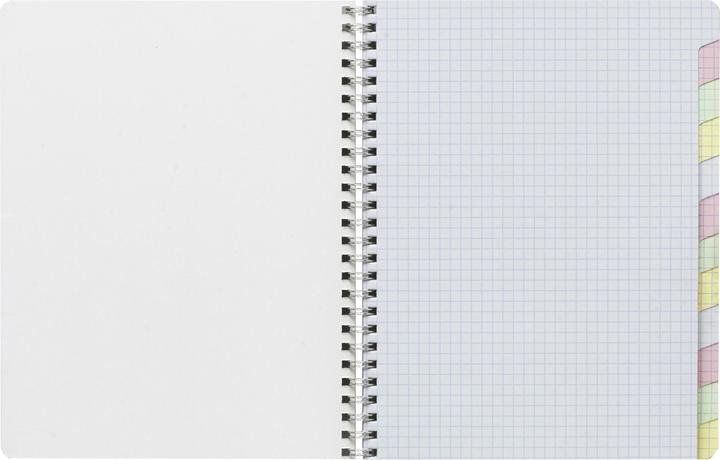Produktbild Clairefontaine Spiralheft mit Register (11 x 17 cm, Kariert, Harter Einband)