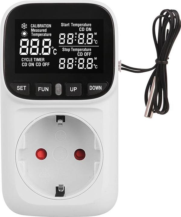Produktbild Offgridtec Temperaturregler für Steckdose mit Digitalanzeige und externem Sensor