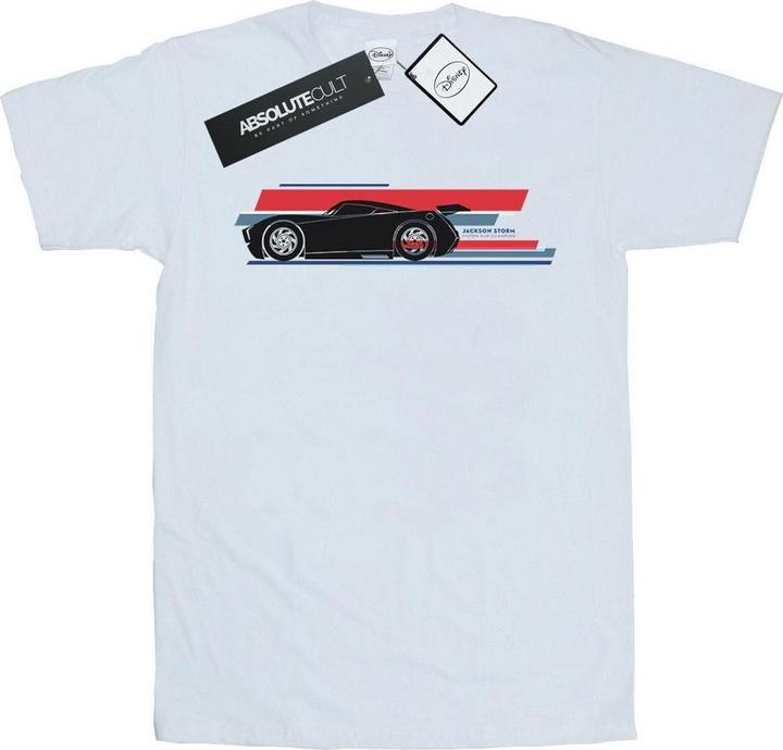 Immagine prodotto Disney Cars Jackson Storm Stripes Maglietta Ampia Donna (M)