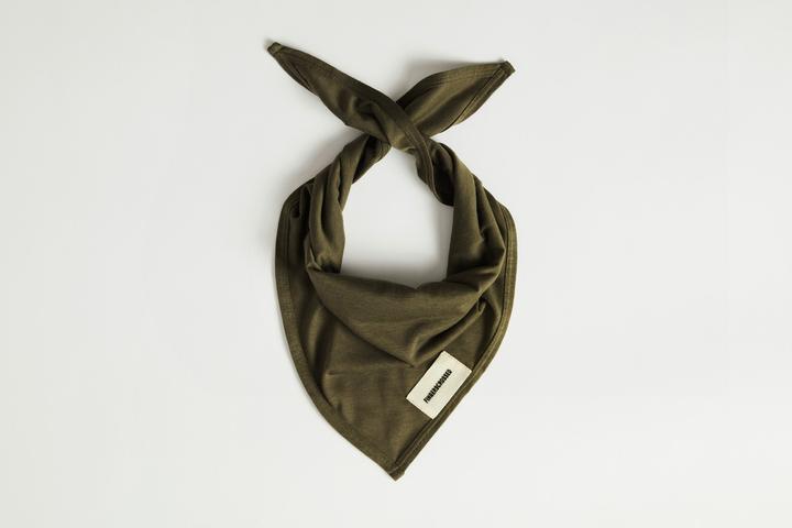 Fingerscrossed Triangle Scarf, Olive