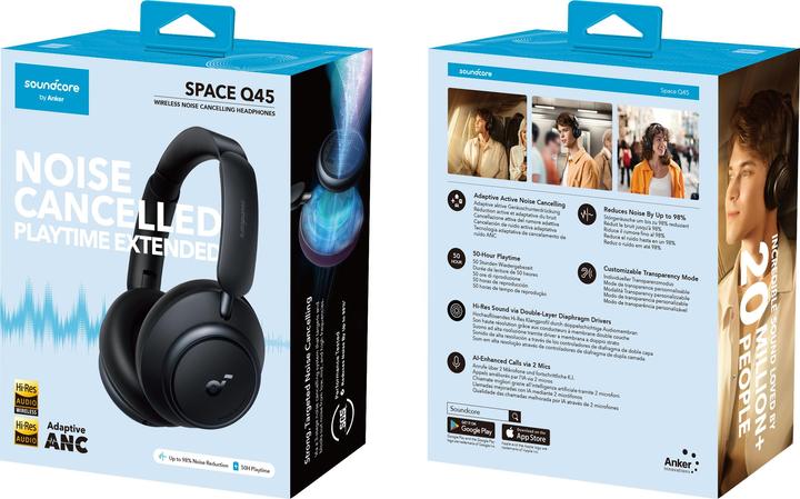Immagine prodotto soundcore Spazio Q45 (ANC, 50 h, Senza fili)
