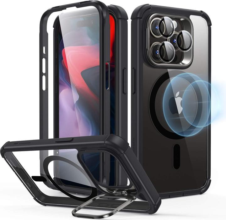 Actual product image ESR Armor Tough HaloLock Case with Stash Stand (Apple iPhone 15 Pro)