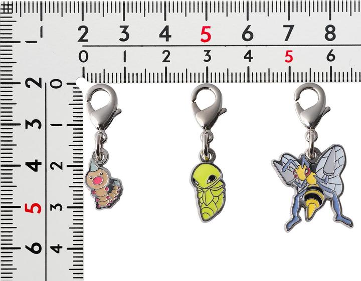 Produktbild Pokémon Pokemon Center - Weedle, Kakuna, Beedrill Schlüsselanhänger - 3 Stück