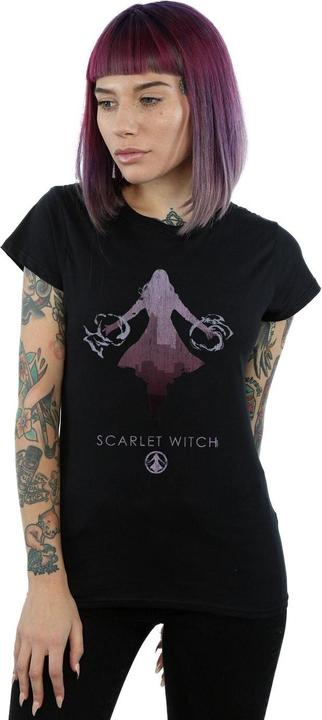 Actual product image Womens/Ladies Scarlet Witch Silhouette Cotton T-Shirt (S)