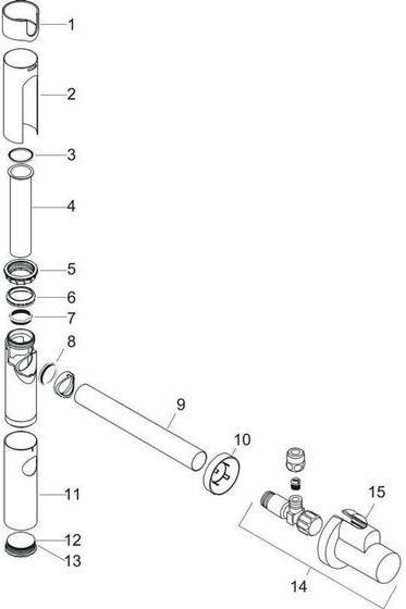 Produktbild Axor Designsiphon Set FLOWSTAR mit Eckventilen chrom (Ablaufgarnitur, 1 1/4")