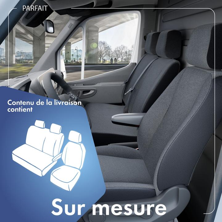 Actual product image Walser Seat covers for Fiat Ducato single seat and double bench front in polyester BJ 06/2014 today