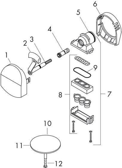 Actual product image hansgrohe Exafill 58127000 Ready set - silver