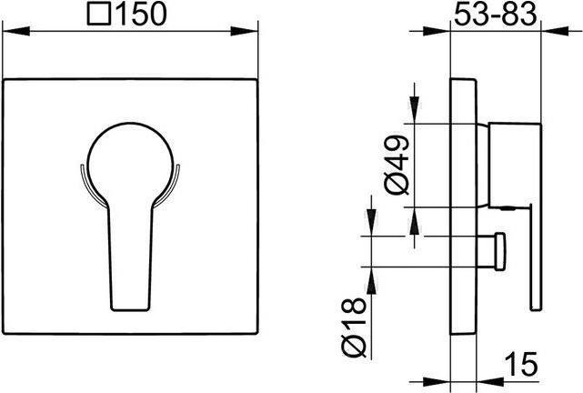Actual product image Keuco Single lever mixer EDITION 11 UP for 2 consumers vc
