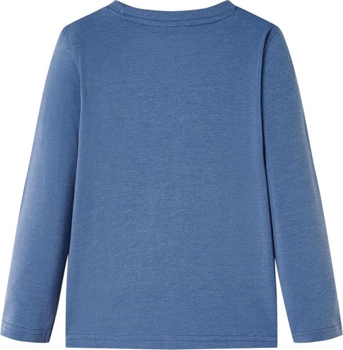 Produktbild VidaXL Kinder-Langarmshirt Blau Melange 116,Material: 60 (116)
