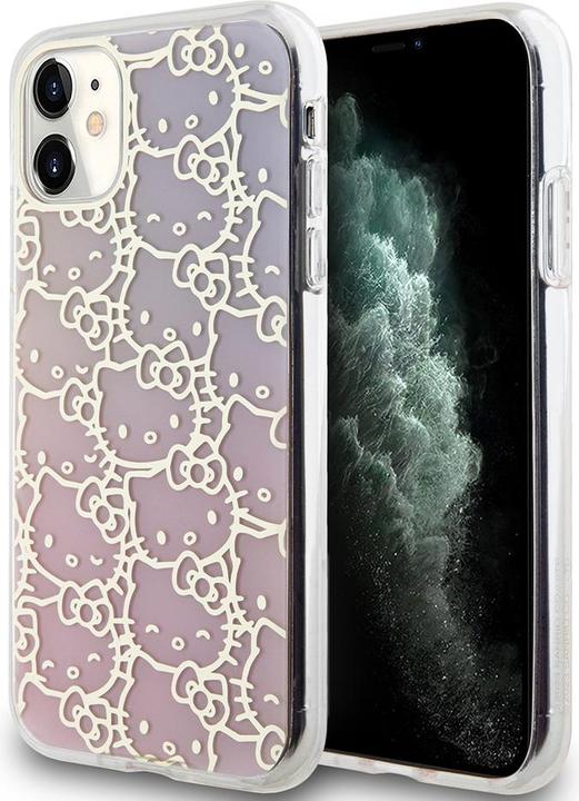 Produktbild Hello Kitty HKHCN61HCHPEP iPhone 11 / Xr 6.1" różowy/pink hardcase IML Gradient Electrop Crowded Kit (Apple iPhone 11)