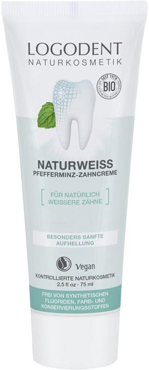 Produktbild Logona Naturweiss Pfefferminz-Zahncreme (75 ml)