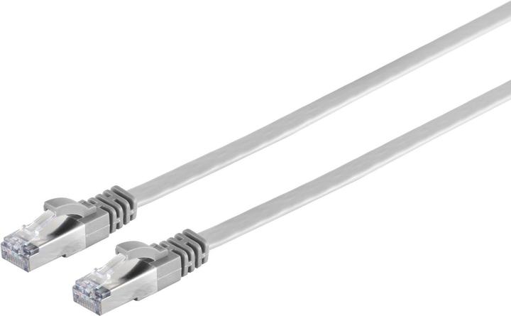 Image du produit Shiverpeaks Câble plat RJ45 avec câble brut Cat.7 slim, gris, 10m (U/FTP, CAT7, 10 m)