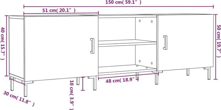 Immagine prodotto VidaXL Alora (150 x 30 x 50 cm)