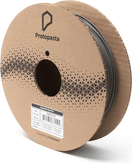 Image du produit Proto-pasta Filament d'acier inoxydable (PLA, 1.75 mm, 750 g, Gris)