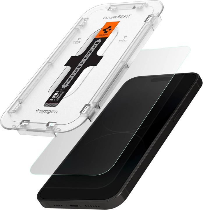 Actual product image Spigen Glass.tR EZ Fit (2 Piece, Apple iPhone 14 Pro Max)