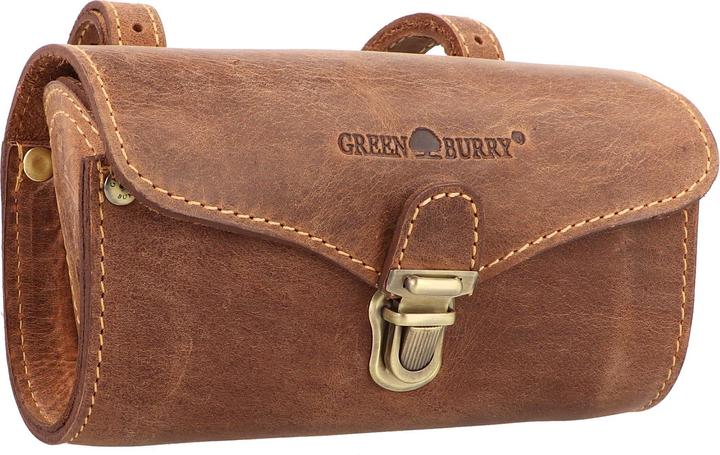 Image du produit Greenburry Sacoche de vélo Vintage Original en cuir 17 cm (1 l, Sacoche de guidon)