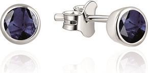 Actual product image Beneto Exclusive - Fine silver stud earrings with sapphires SAFAGUP2716